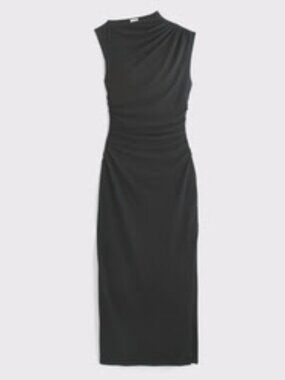 Women's Mockneck Knit Midi Dress